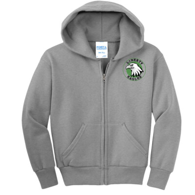 Youth Full Zip Liberty Eagles Circle Hoodie Thumbnail